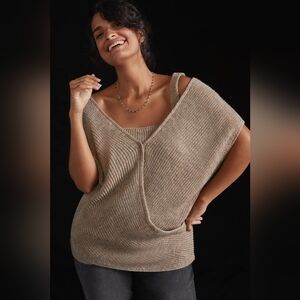 Anthropologie Twist-Front Sweater Set